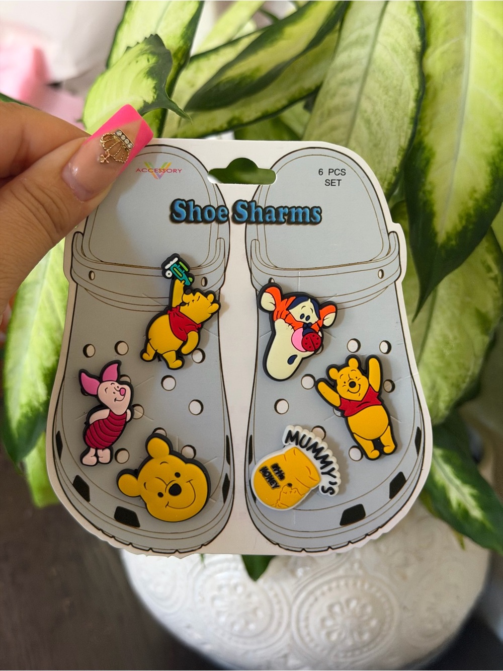 Shoe Charms Set - Winnie the Pooh Yellow Shoe Decorations